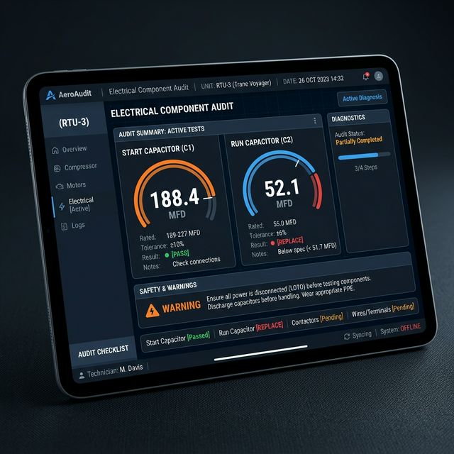 Visual proof for Electrical Component Audit